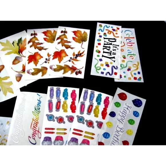 CREATIVE MEMORIES STICKERS,  Kleidescope Block, Stars, Confetti, ABC Monograms - Picture 8 of 12